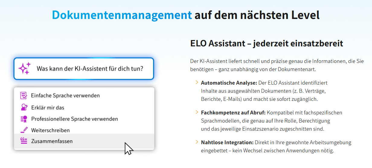KI-Assistent im Einsatz in der Dokumentenverwaltung